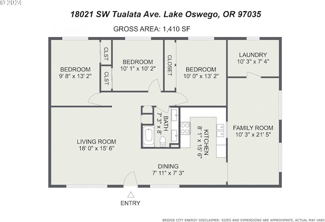 18021 Tualata Ave, Lake Oswego, OR 97035 - view of property floor plan