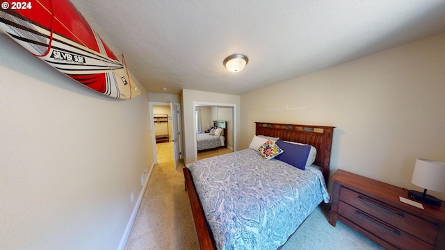 bedroom featuring carpet flooring