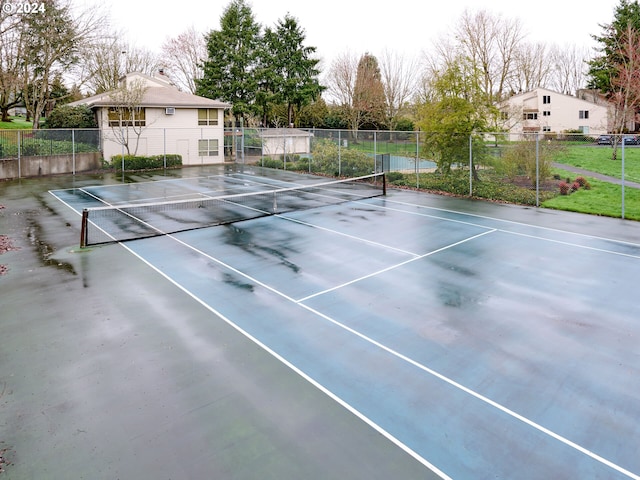 view of tennis court