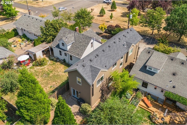 bird's eye view featuring a residential view