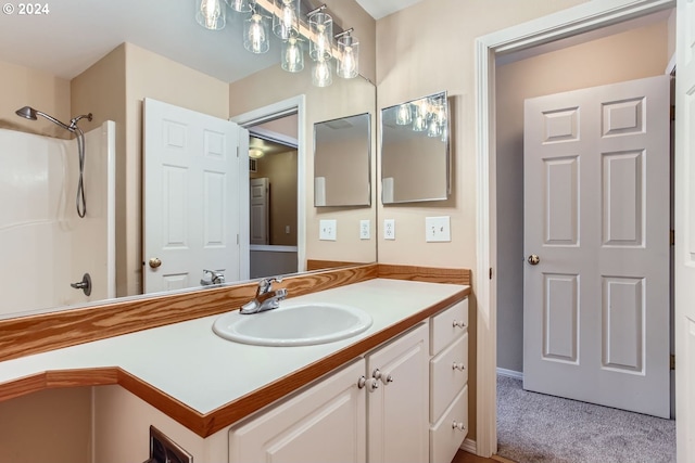 bathroom featuring vanity