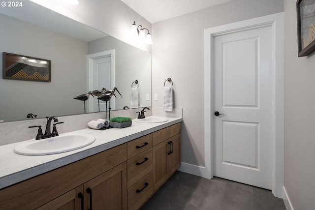 bathroom with vanity