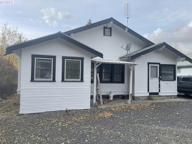 view of rear view of property