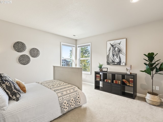 bedroom featuring carpet flooring