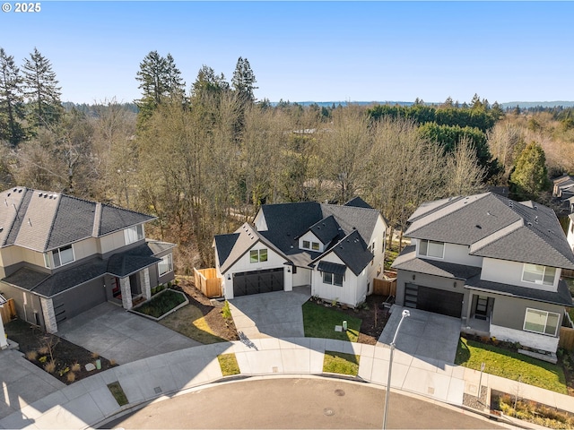 bird's eye view featuring a residential view