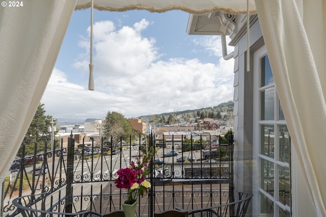 view of balcony