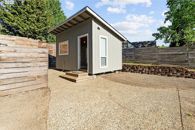 view of outbuilding