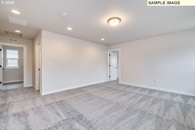 view of carpeted empty room