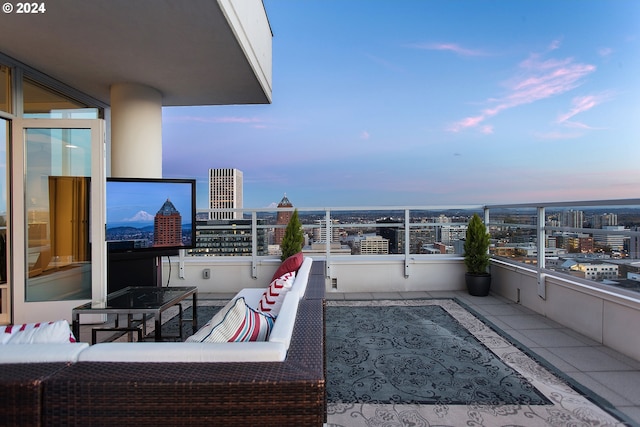 balcony with outdoor lounge area