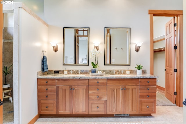 bathroom featuring vanity