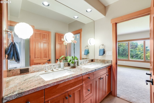 bathroom featuring vanity