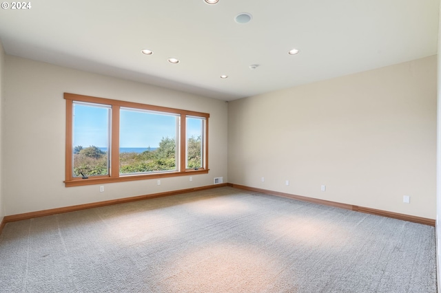 view of carpeted empty room