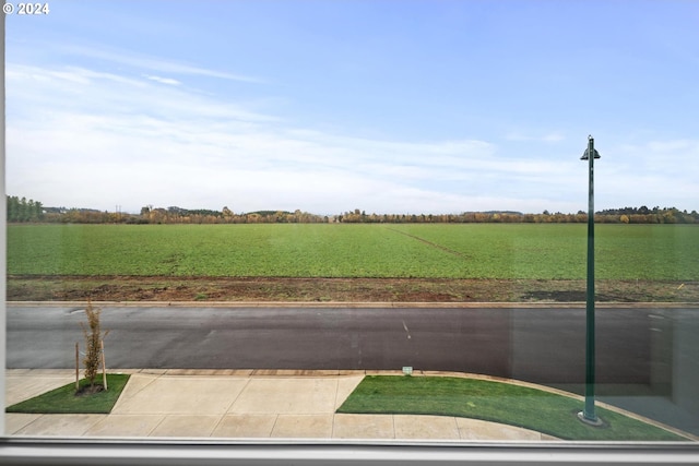 exterior space featuring a rural view