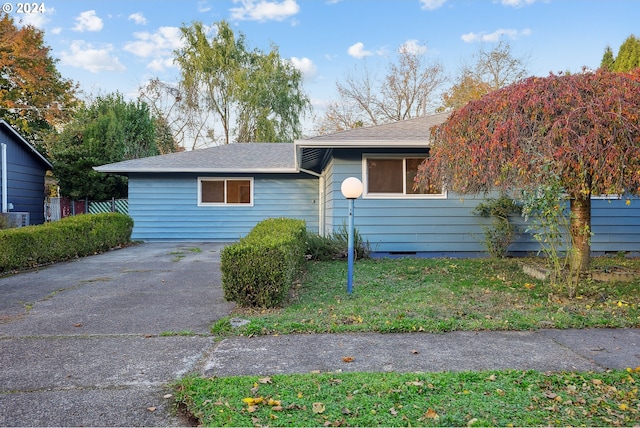 view of front of property