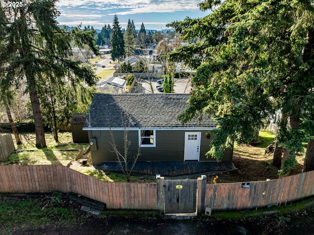 birds eye view of property