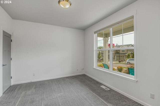 view of carpeted empty room