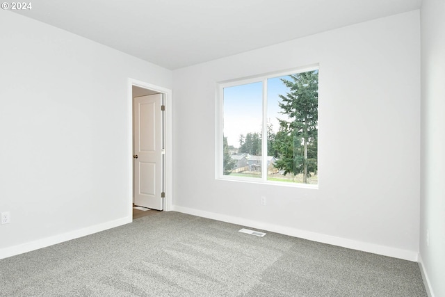 unfurnished room with carpet