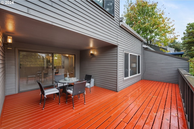 view of wooden terrace