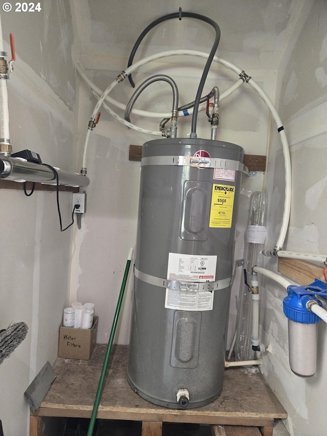 utilities featuring secured water heater