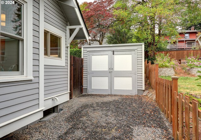 view of outbuilding