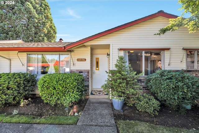 view of front of home