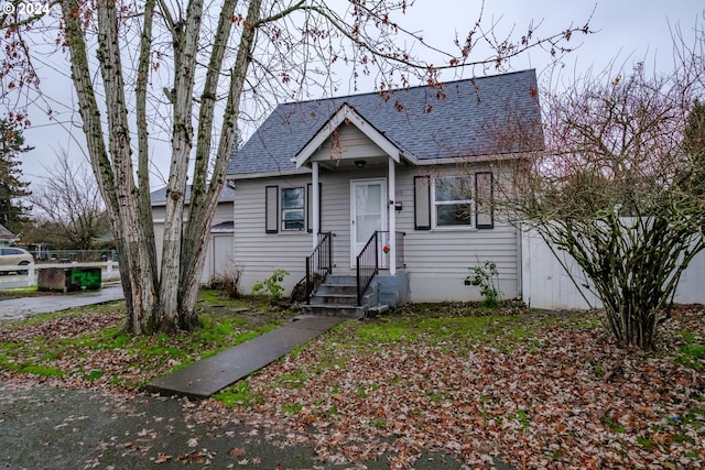 view of bungalow-style house