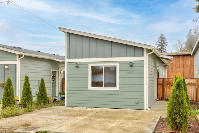 exterior space with a patio area