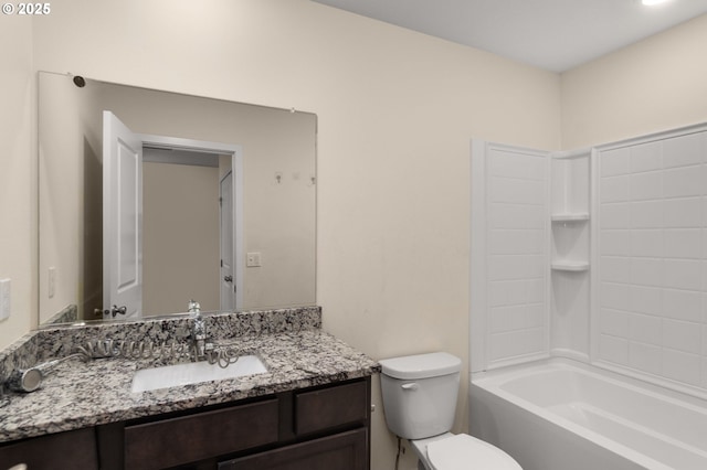 59 NE 134th Pl, Portland, OR 97230 - bathroom featuring toilet, vanity, and  shower combination
