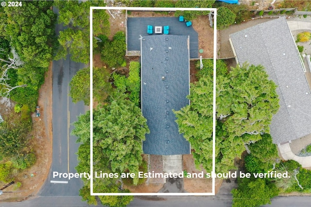 4624 Joshua Ln, Florence, OR 97439 - aerial view of property's location with property parcel outlined