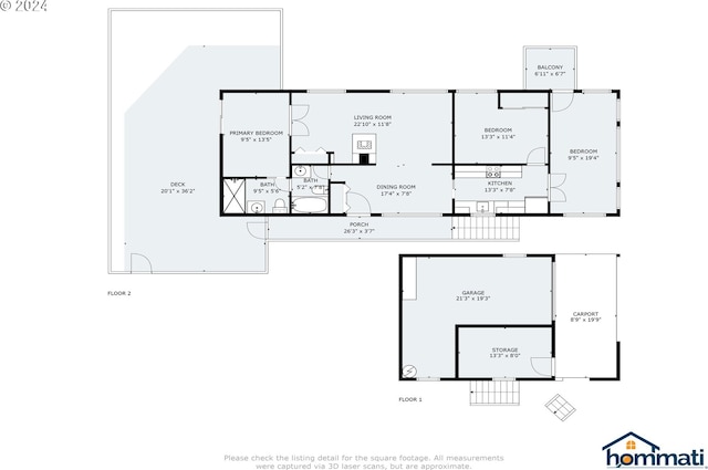 4624 Joshua Ln, Florence, OR 97439 - view of property floor plan
