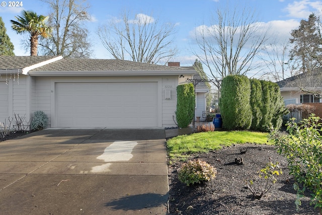 view of front of home featuring a garage