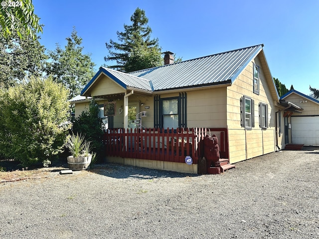 view of front of property