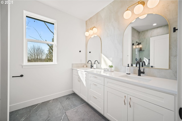 bathroom with vanity