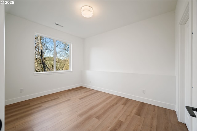 unfurnished bedroom featuring light hardwood / wood-style flooring