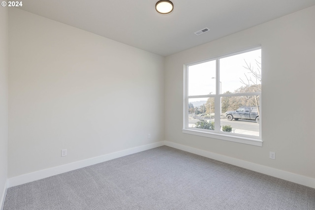 spare room featuring carpet flooring