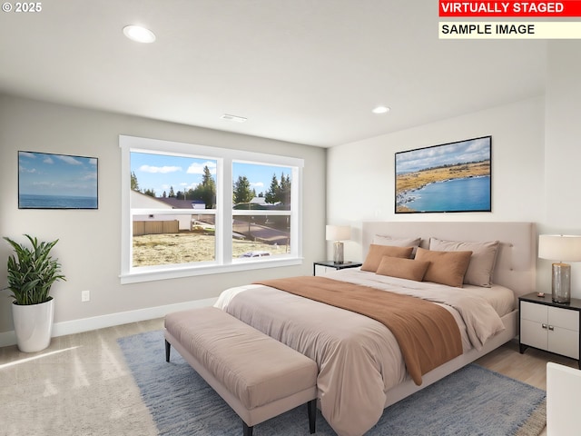 2854 NE Sweetwater Rd, Estacada, OR 97023 - bedroom featuring recessed lighting, visible vents, and baseboards