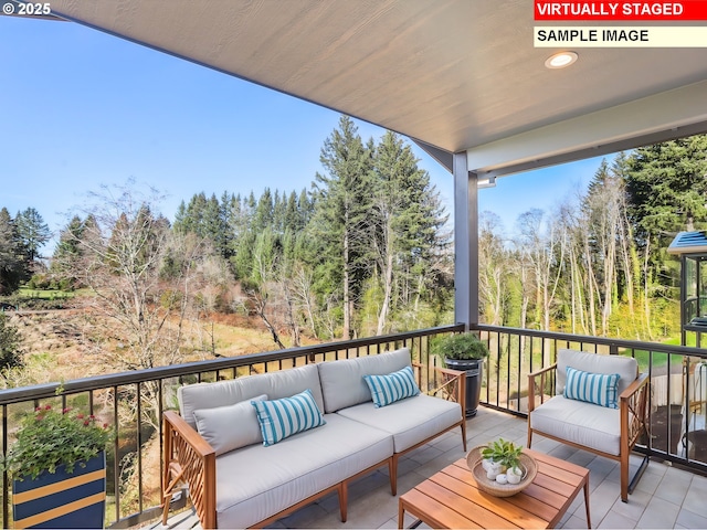 2854 NE Sweetwater Rd, Estacada, OR 97023 - wooden terrace with an outdoor living space