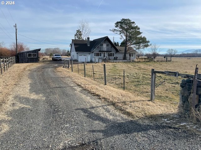 view of street featuring a rural view