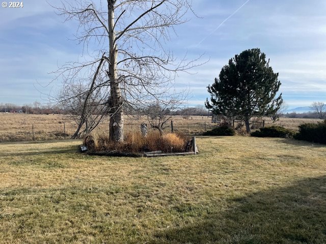 view of yard featuring a rural view