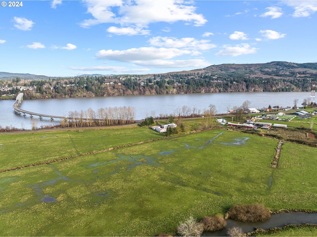 252 State Route 409, Cathlamet, WA 98612 - bird's eye view featuring a water and mountain view