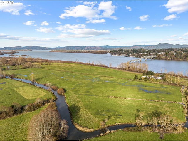252 State Route 409, Cathlamet, WA 98612 - aerial view with a water and mountain view
