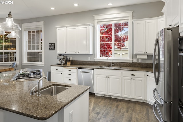 kitchen with sink and white cabinets