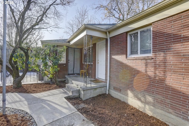 view of entrance to property