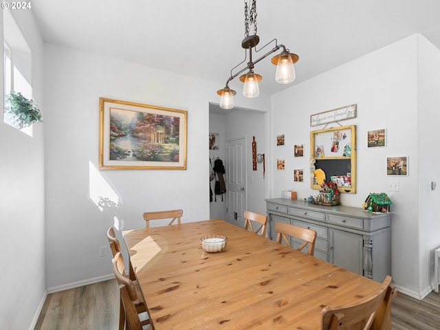 dining room featuring hardwood / wood-style floors