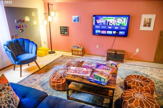 68191 E Twinberry Loop, Welches, OR 97067 - carpeted living area with baseboards