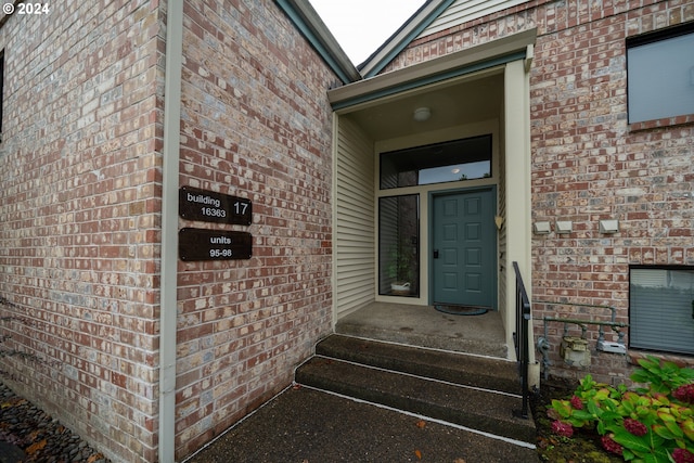 view of entrance to property