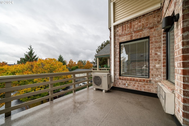 balcony with ac unit