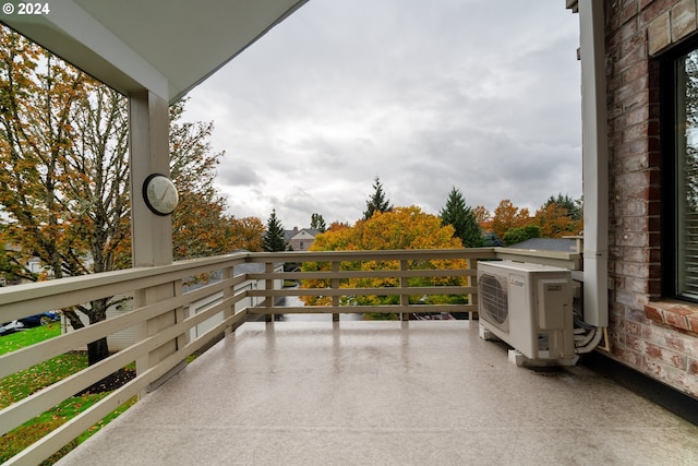 balcony with ac unit