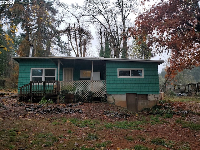 view of front of home