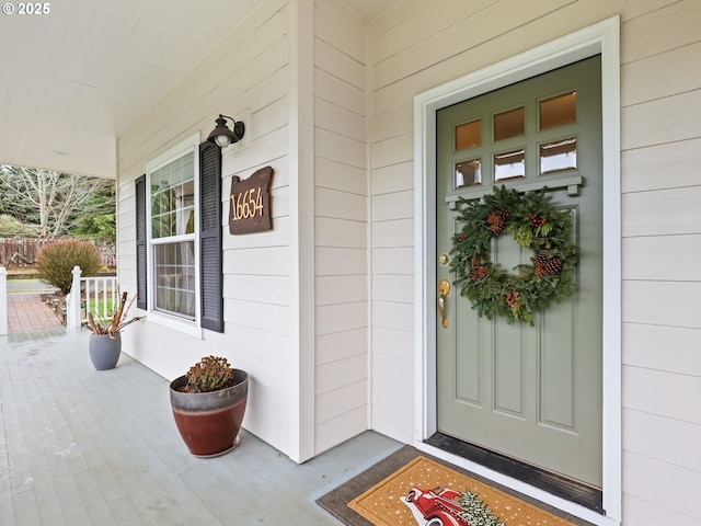 view of property entrance